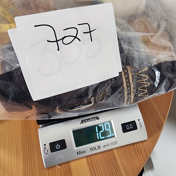 Women's Brown Beaded Cardigan Sweater Goblin Fairy Floral Whimsical 3/4 Sleeve S - Picture 12 of 12